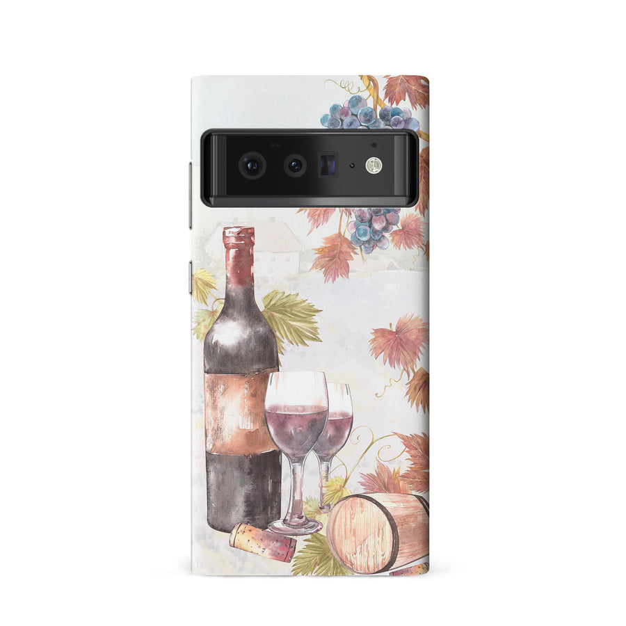 Google Pixel 6 Wine & Grapes Painting Phone Case