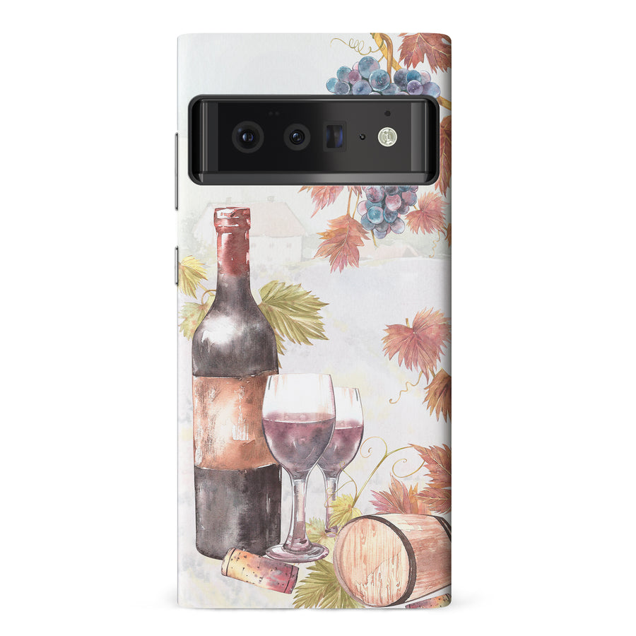 Google Pixel 6 Pro Wine & Grapes Painting Phone Case