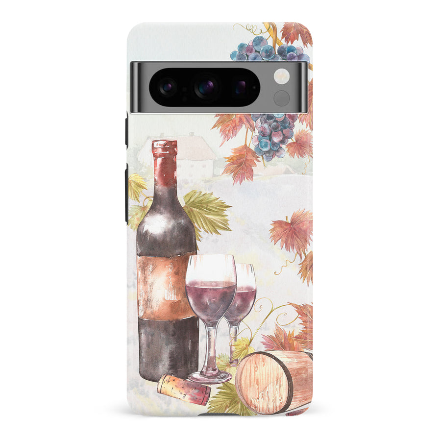Google Pixel 8 Pro Wine & Grapes Painting Phone Case