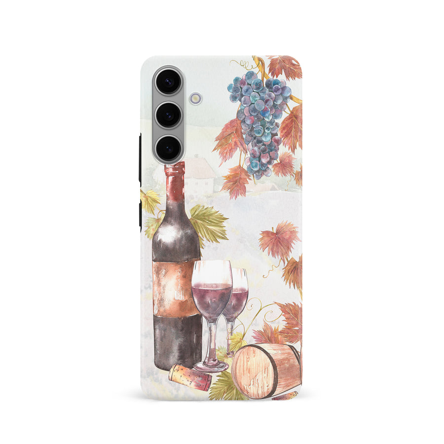 Samsung Galaxy S24 Wine & Grapes Painting Phone Case