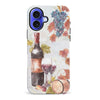 iPhone 16 Plus Wine & Grapes Painting Phone Case