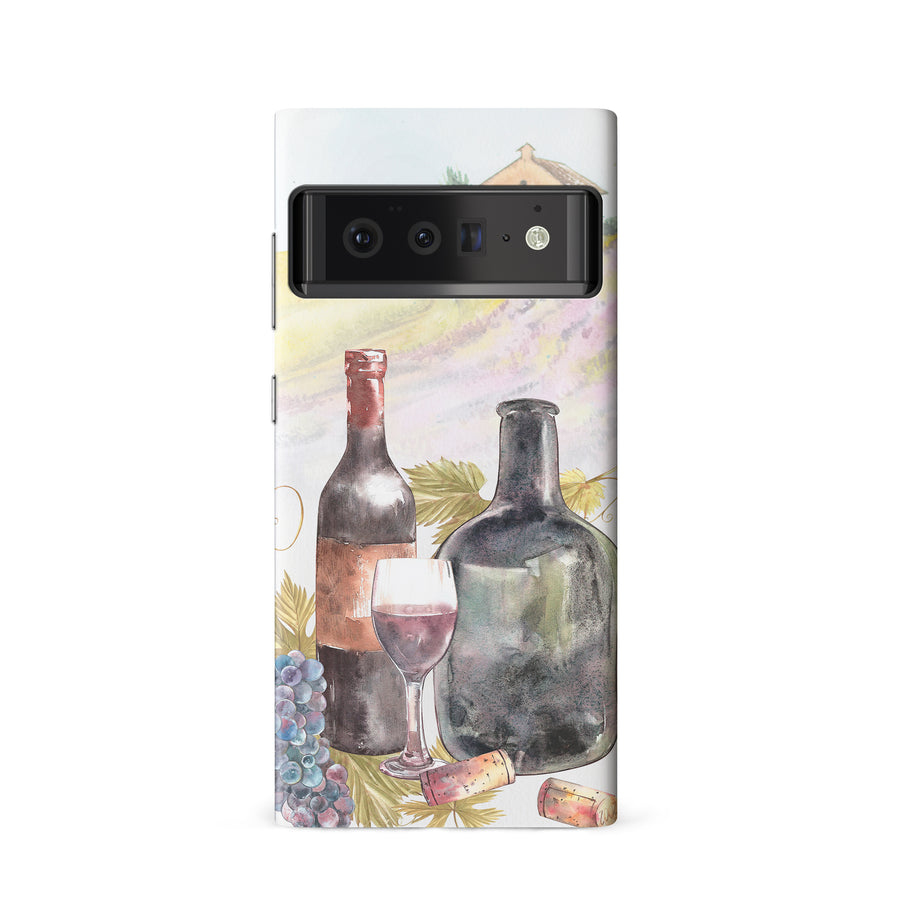 Google Pixel 6 Wine Bottles Painting Phone Case
