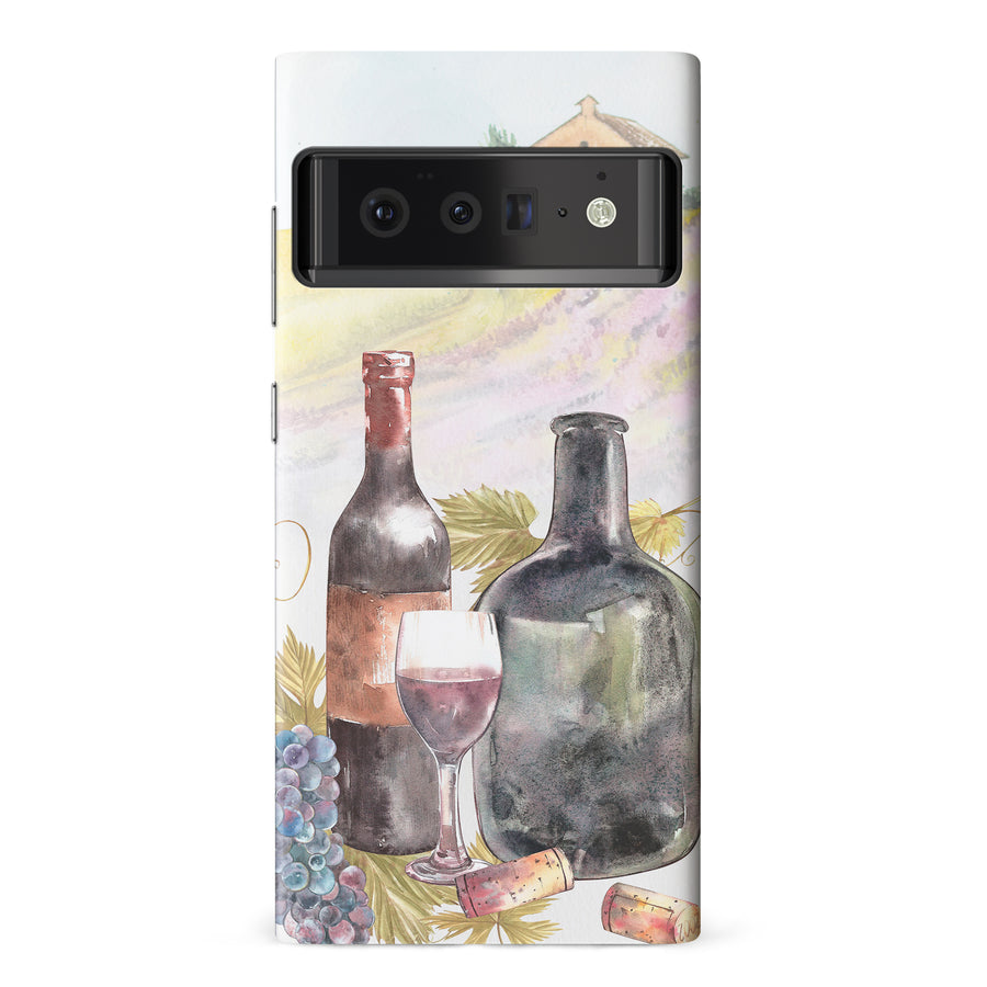 Google Pixel 6 Pro Wine Bottles Painting Phone Case