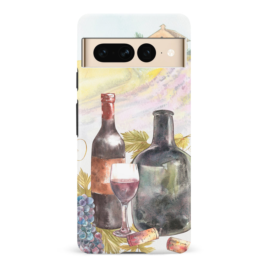 Google Pixel 7 Pro Wine Bottles Painting Phone Case