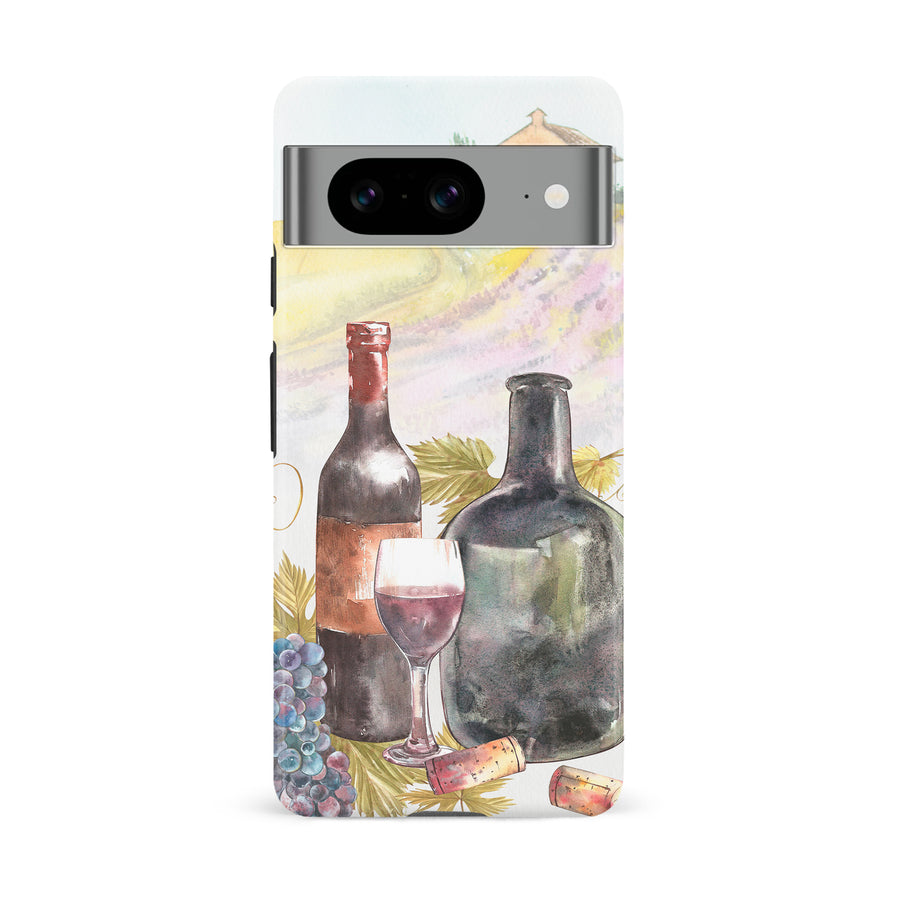 Google Pixel 8 Wine Bottles Painting Phone Case