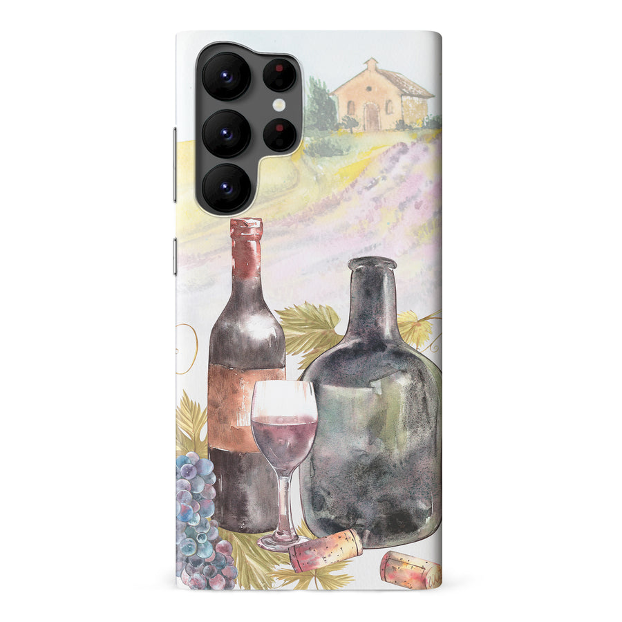 Samsung Galaxy S22 Ultra Wine Bottles Painting Phone Case