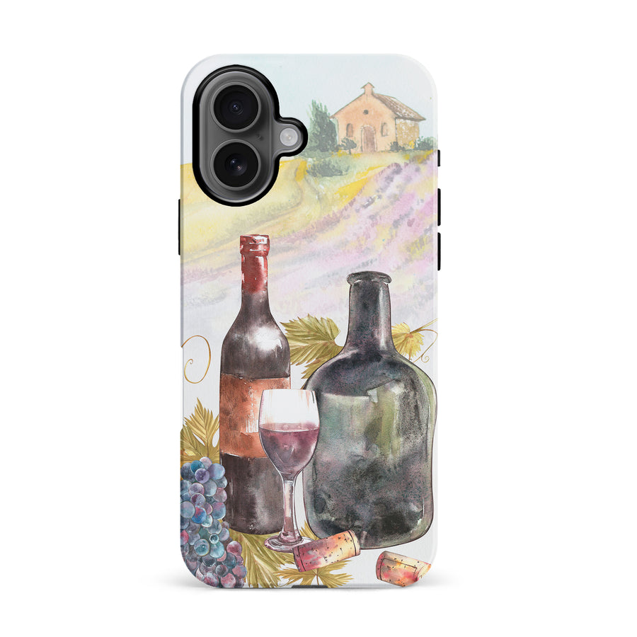 iPhone 16 Wine Bottles Painting Phone Case