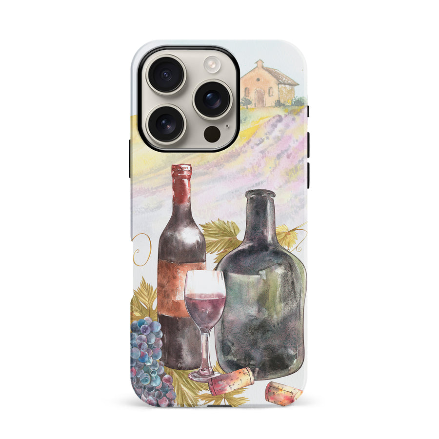 iPhone 16 Pro Wine Bottles Painting Phone Case