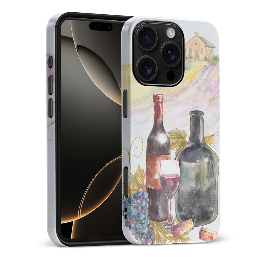 iPhone 16 Pro Max Wine Bottles Painting Phone Case
