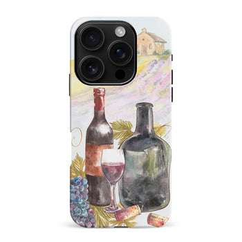 iPhone 16 Pro Max Wine Bottles Painting Phone Case