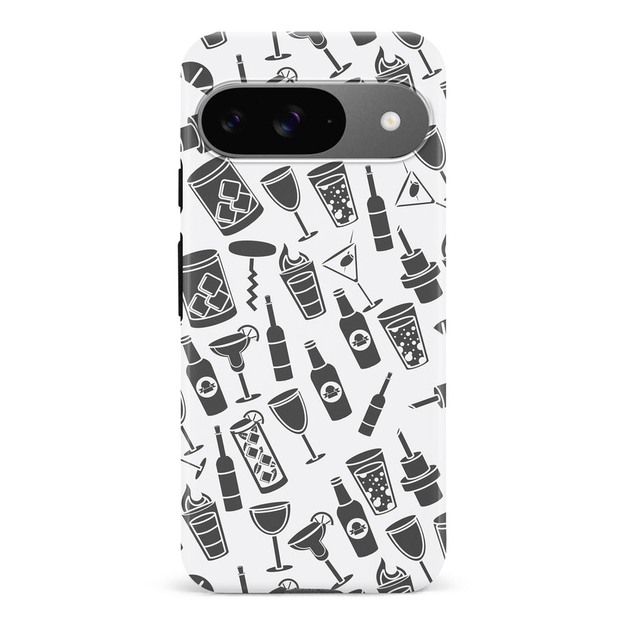 Google Pixel 9 Cocktails & Dreams Phone Case in White