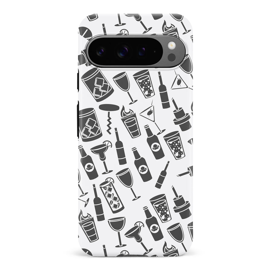 Google Pixel 9 Pro Cocktails & Dreams Phone Case in White