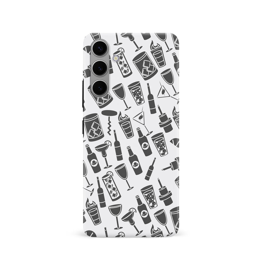 Samsung Galaxy S24 Cocktails & Dreams Phone Case in White