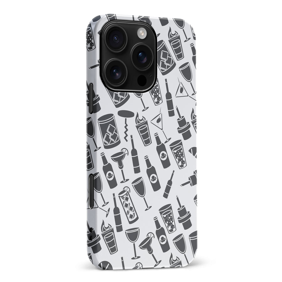 iPhone 16 Pro Max Cocktails & Dreams Phone Case in White