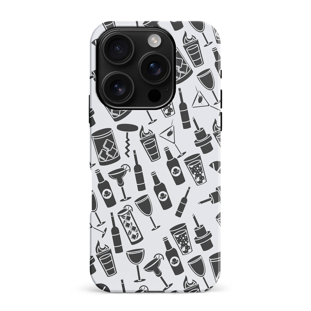 iPhone 16 Pro Max Cocktails & Dreams Phone Case in White