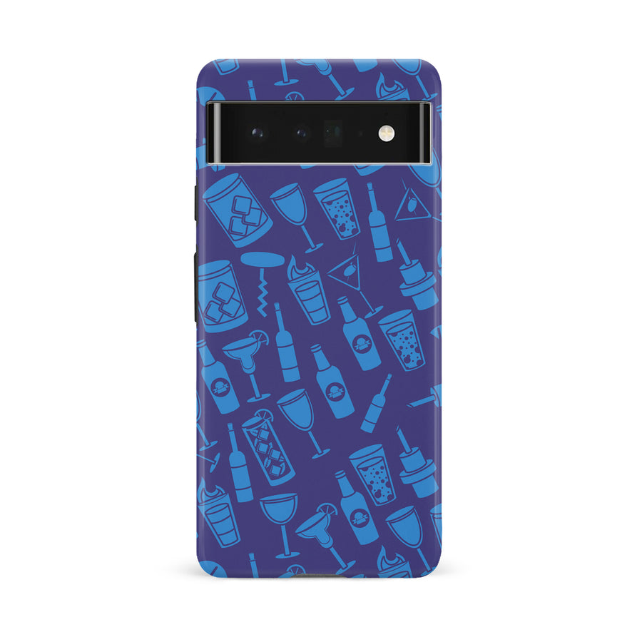Google Pixel 6A Cocktails & Dreams Phone Case in Blue