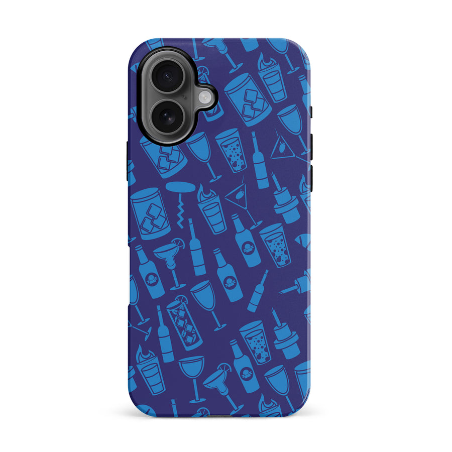 iPhone 16 Cocktails & Dreams Phone Case in Blue