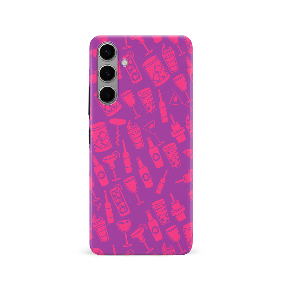 Samsung Galaxy S24 Cocktails & Dreams Phone Case in Magenta