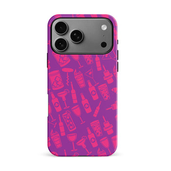 iPhone 17 Pro Max Cocktails & Dreams Phone Case Magenta