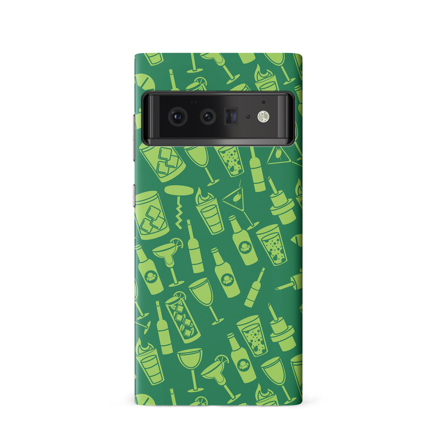 Google Pixel 6 Cocktails & Dreams Phone Case in Green