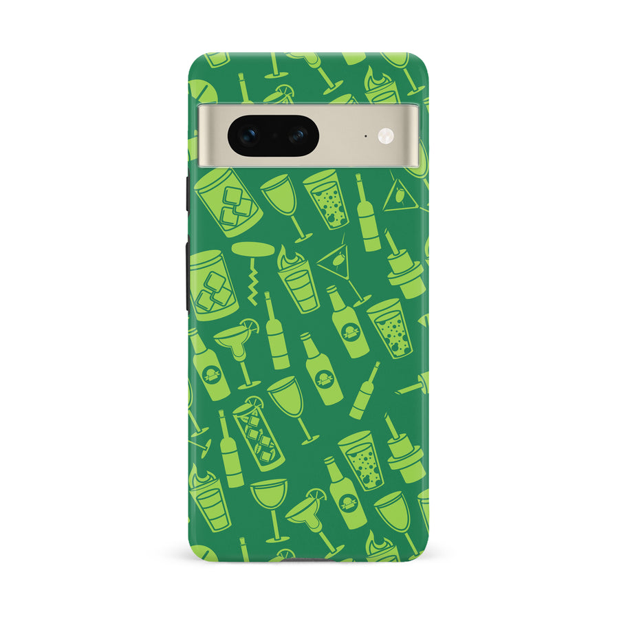 Google Pixel 7 Cocktails & Dreams Phone Case in Green