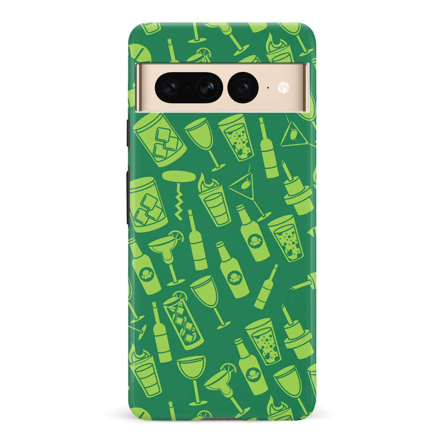 Google Pixel 7 Pro Cocktails & Dreams Phone Case in Green