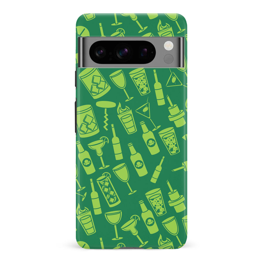 Google Pixel 8 Pro Cocktails & Dreams Phone Case in Green