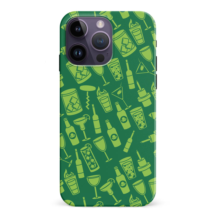 iPhone 15 Pro Cocktails & Dreams Phone Case in Green