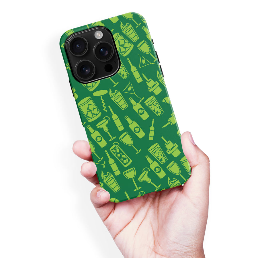 iPhone 16 Pro Max Cocktails & Dreams Phone Case in Green