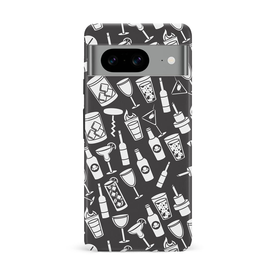 Google Pixel 8 Cocktails & Dreams Phone Case in Black