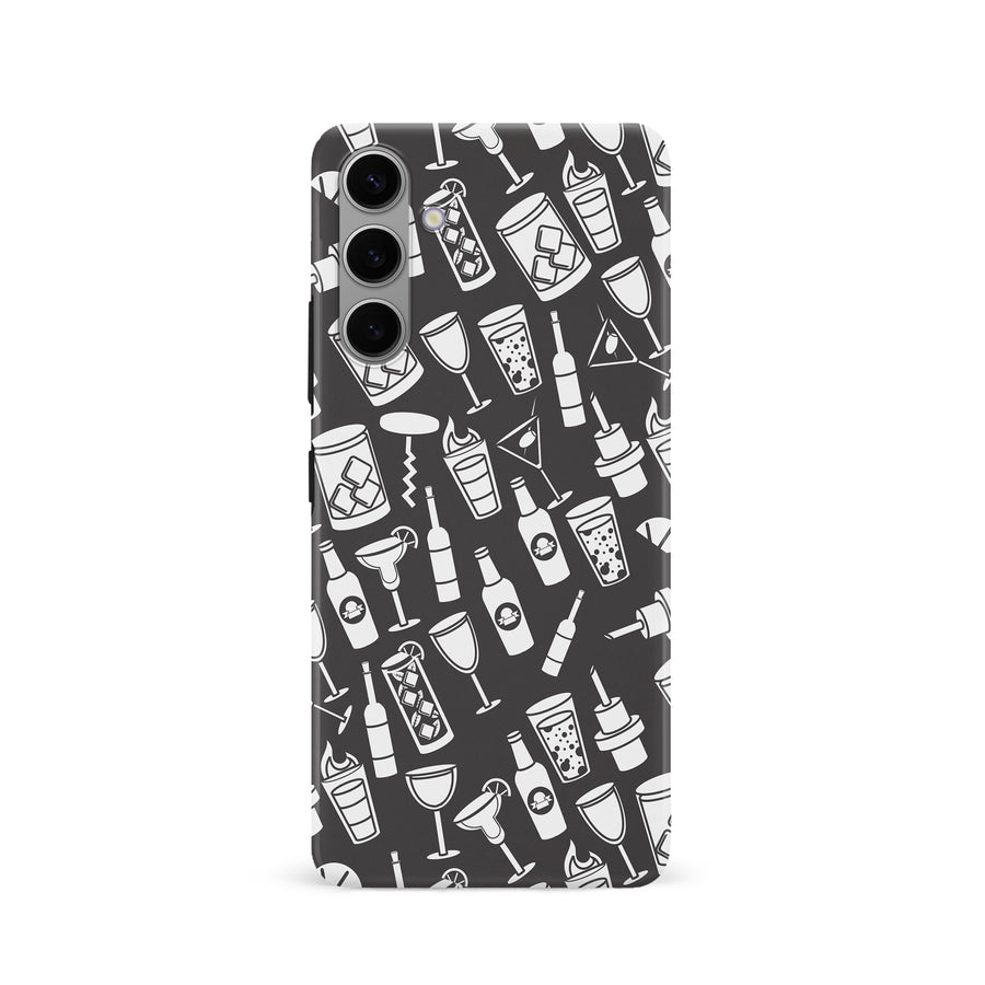 Samsung Galaxy S24 Cocktails & Dreams Phone Case in Black