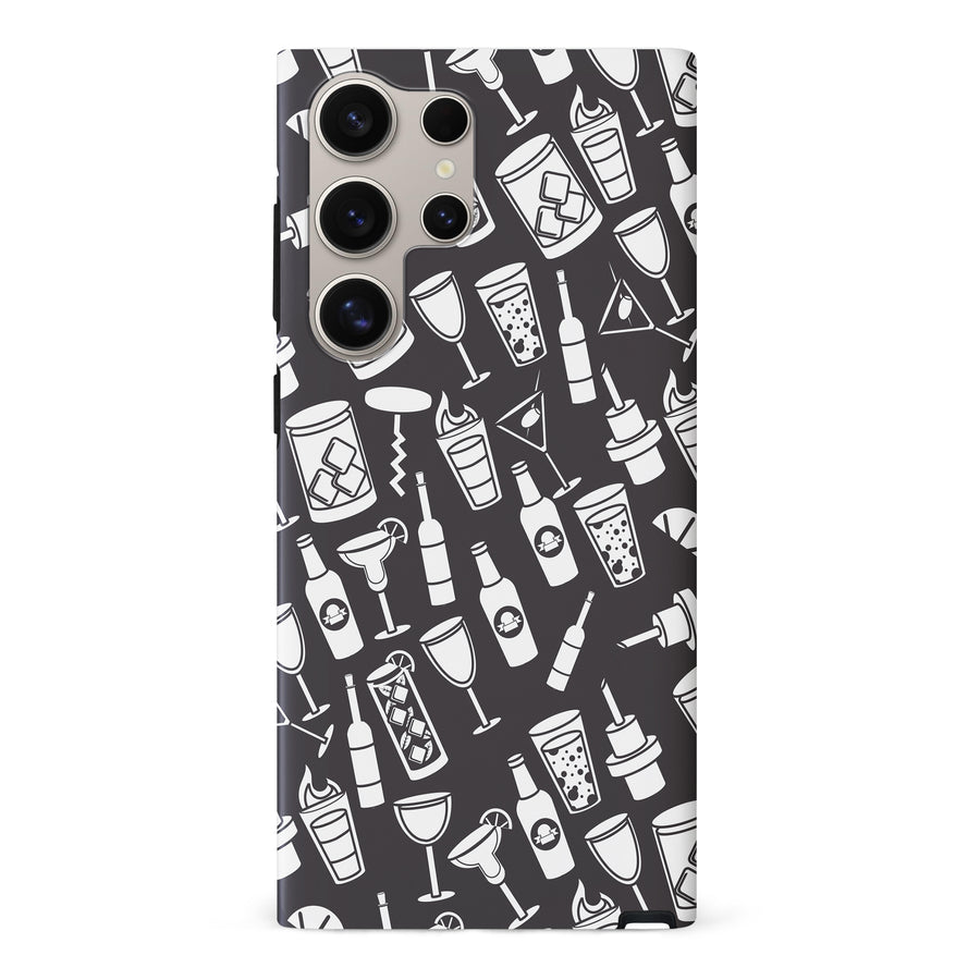 Samsung Galaxy S24 Ultra Cocktails & Dreams Phone Case in Black