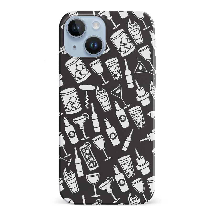 iPhone 15 Cocktails & Dreams Phone Case in Black