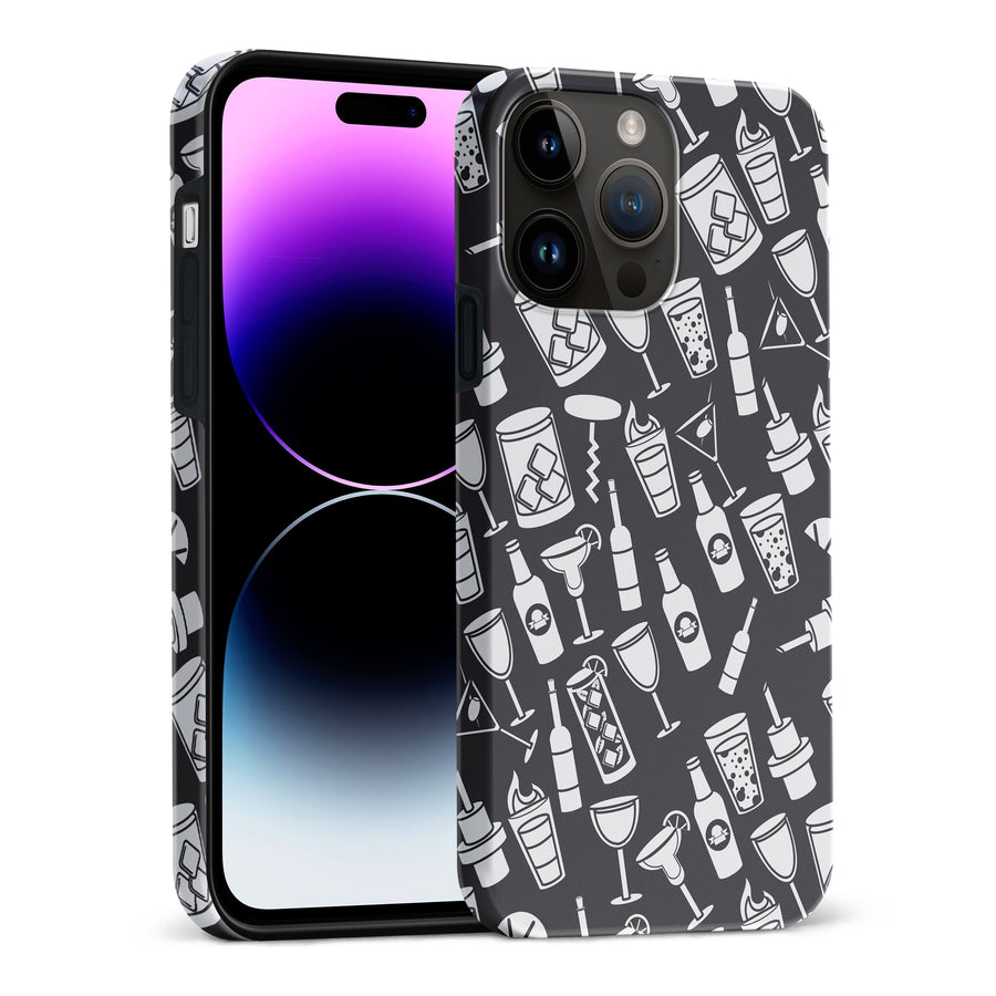 iPhone 15 Pro Max Cocktails & Dreams Phone Case in Black