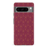 Google Pixel 8 Pro Showcase Art Deco Phone Case in Maroon