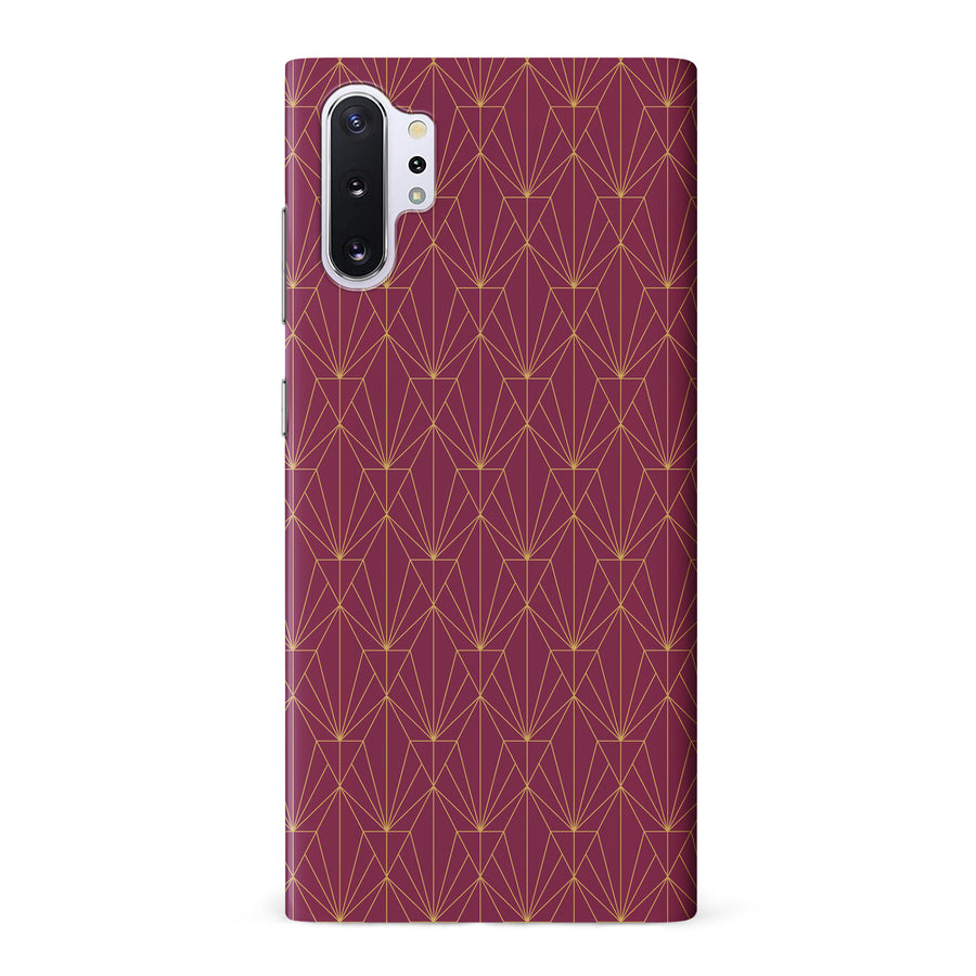 Samsung Galaxy Note 10 Pro Iconic Art Deco Phone Case in Maroon