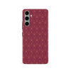 Samsung Galaxy S24 Showcase Art Deco Phone Case in Maroon