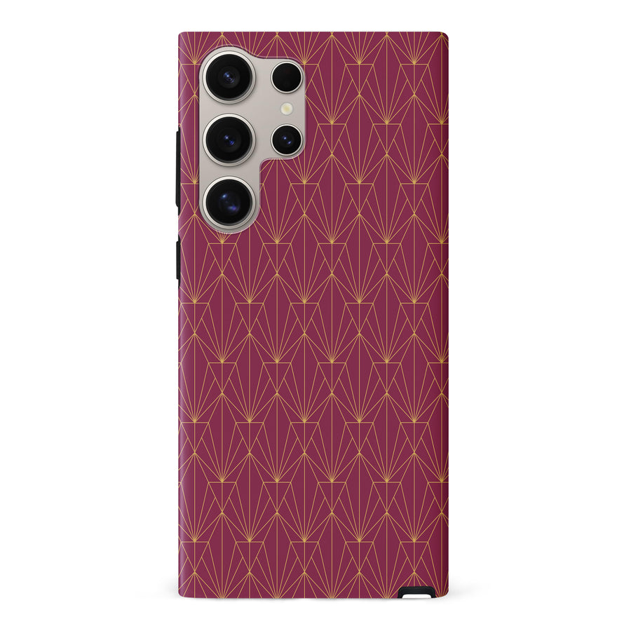 Showcase Art Deco Phone Case - Maroon