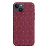 iPhone 15 Plus Showcase Art Deco Phone Case in Maroon