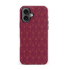 iPhone 16 Showcase Art Deco Phone Case in Maroon