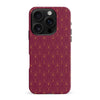 iPhone 16 Pro Max Showcase Art Deco Phone Case in Maroon