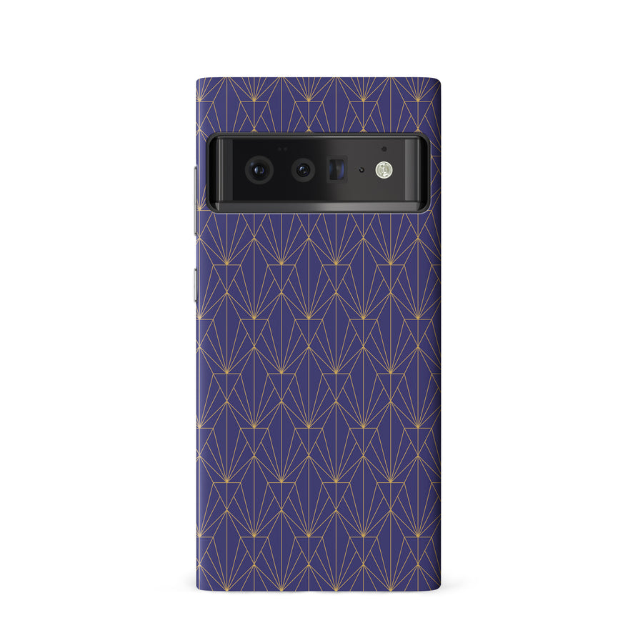 Google Pixel 6 Showcase Art Deco Phone Case in Purple