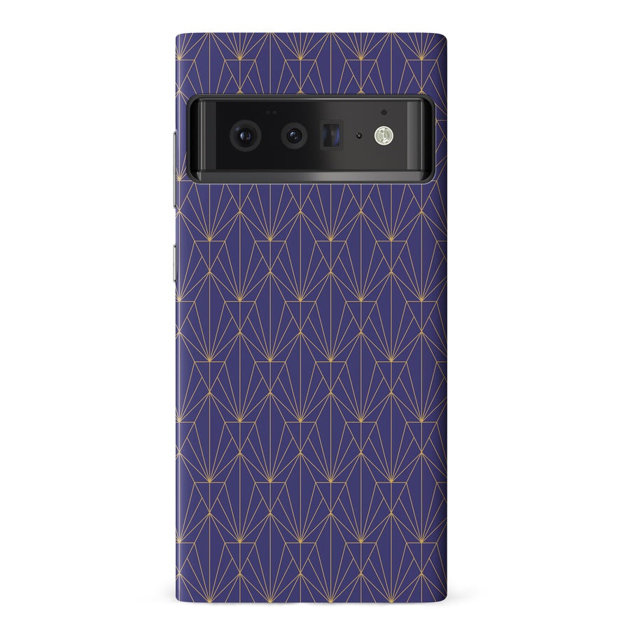 Google Pixel 6 Pro Showcase Art Deco Phone Case in Purple
