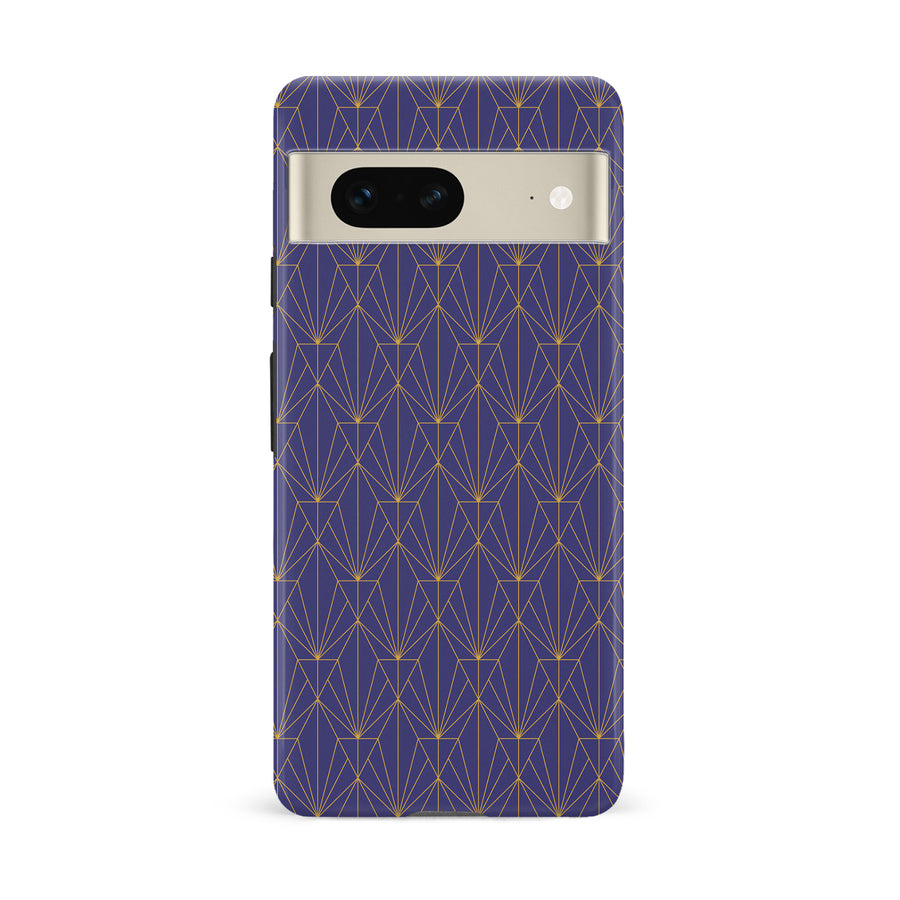 Google Pixel 7 Showcase Art Deco Phone Case in Purple