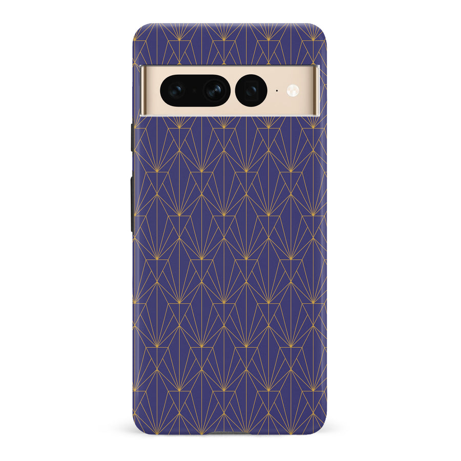 Google Pixel 7 Pro Showcase Art Deco Phone Case in Purple