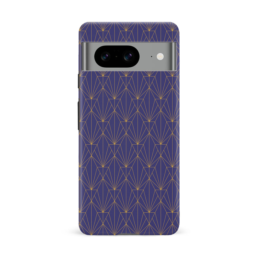 Google Pixel 8 Showcase Art Deco Phone Case in Purple