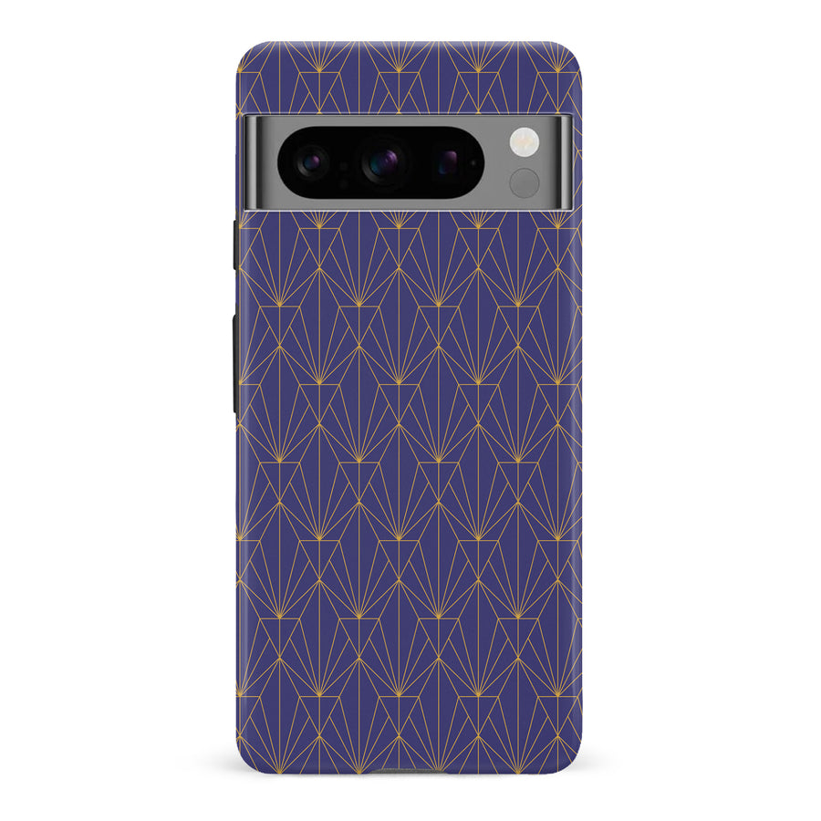 Google Pixel 8 Pro Showcase Art Deco Phone Case in Purple