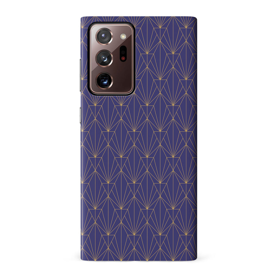 Samsung Galaxy Note 20 Ultra Showcase Art Deco Phone Case in Purple