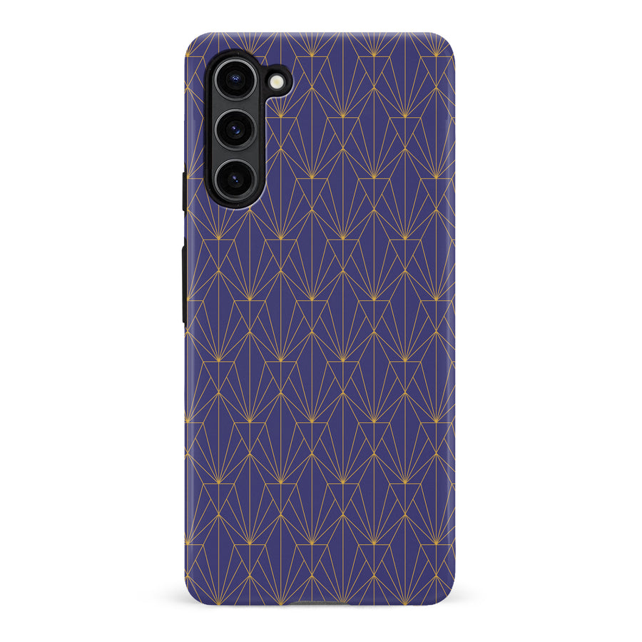 Samsung Galaxy S23 Showcase Art Deco Phone Case in Purple