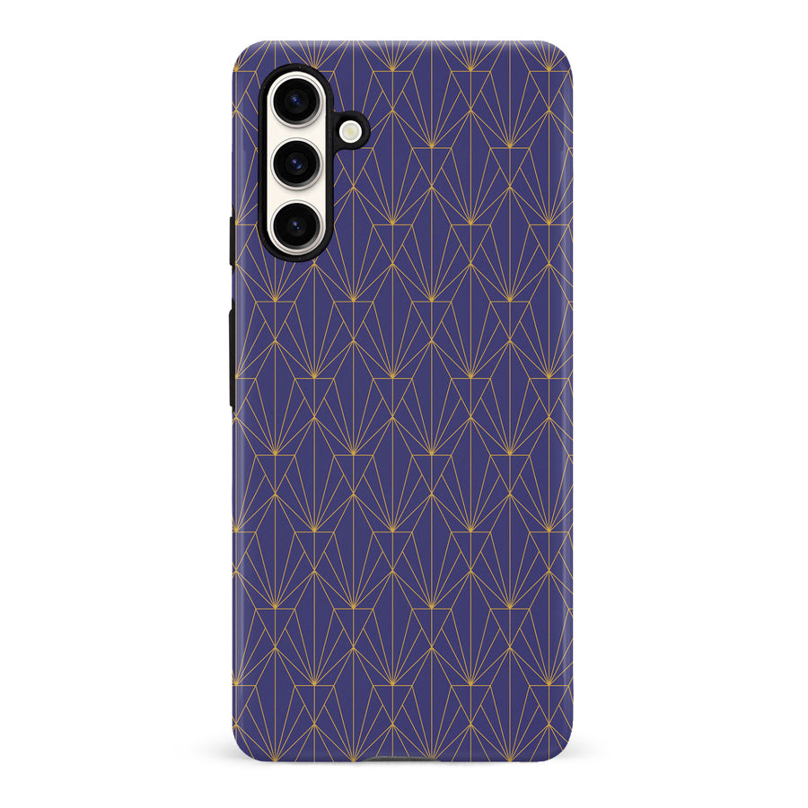 Samsung Galaxy S23 FE Showcase Art Deco Phone Case in Purple